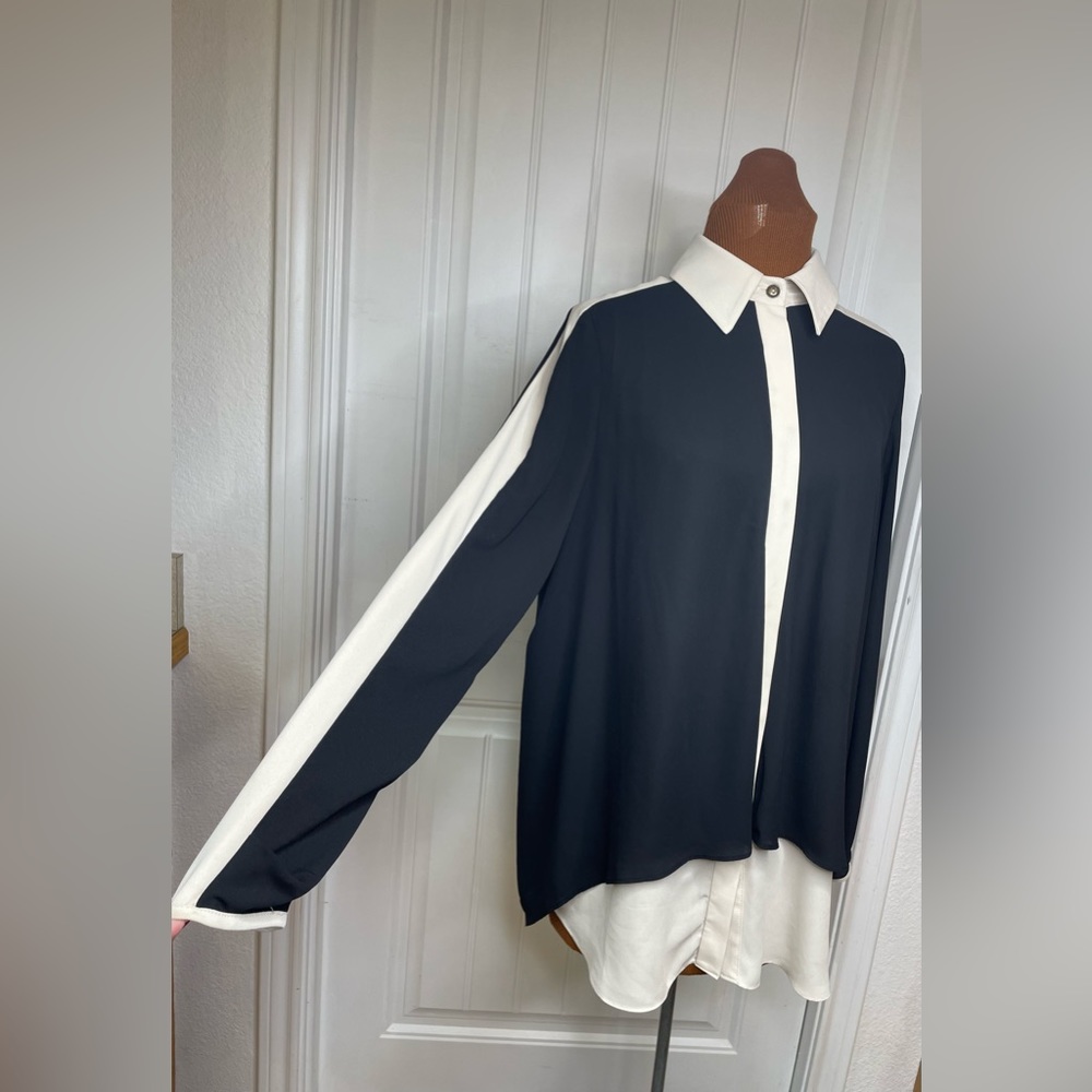 Joseph Ribkoff Double Layer Tunic Top Size 10